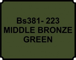 Mid Bronze Green BS381 223 Aerosol Paint